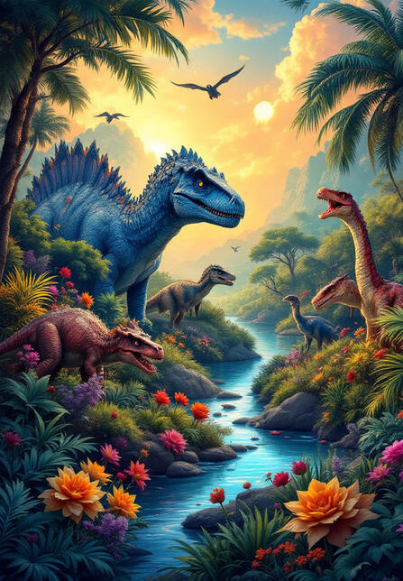 Imagens realistas + curiosidades incríveis em 4 volumes exclusivos. Descubra o mundo dos gigantes pré-históricos!